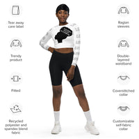 Black Women with Locs are Fine - long-sleeve crop top