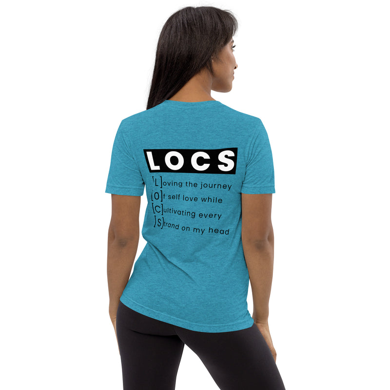 Black Women with Locs are Fine - Fitted Short sleeve t-shirt