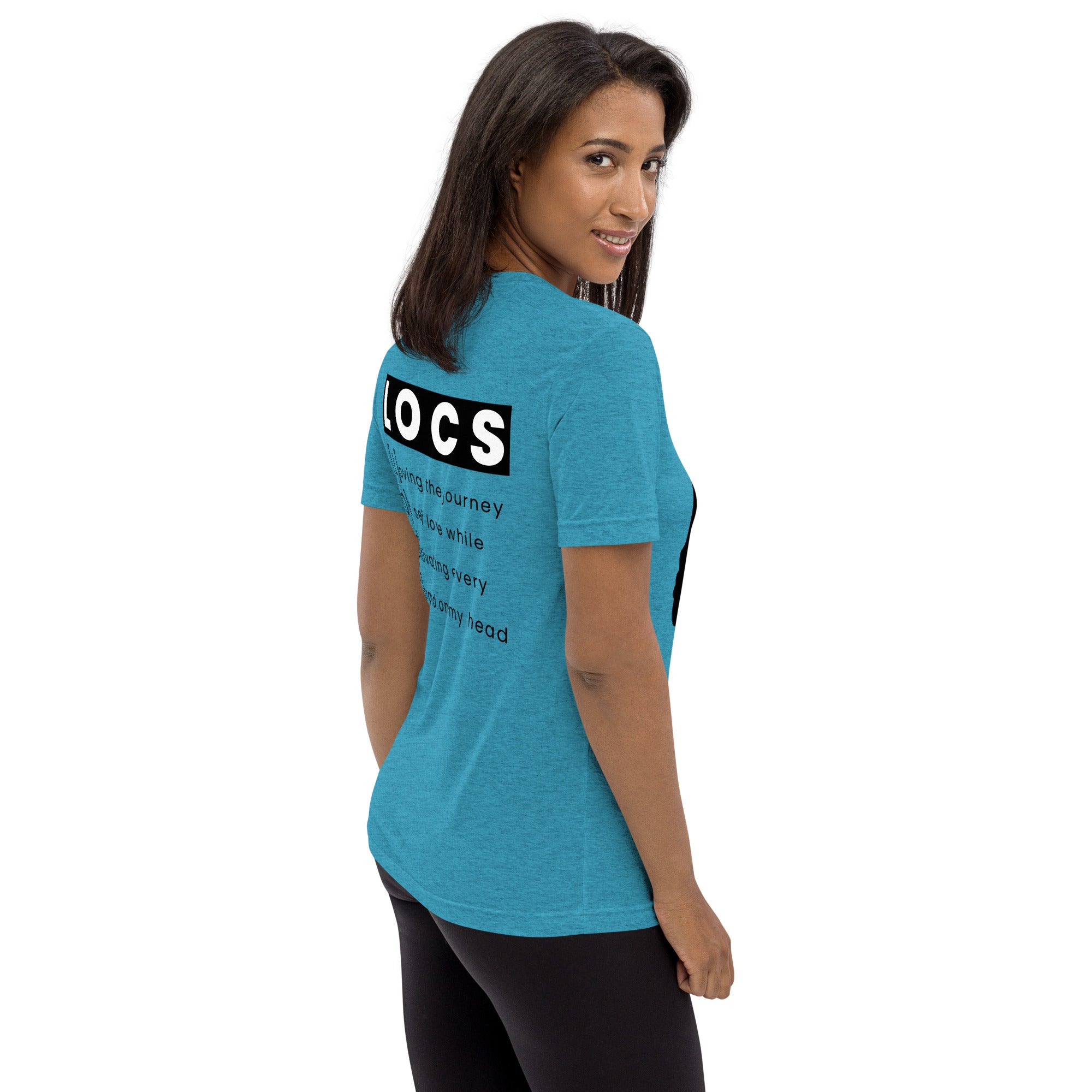 Black Women with Locs are Fine - Fitted Short sleeve t-shirt
