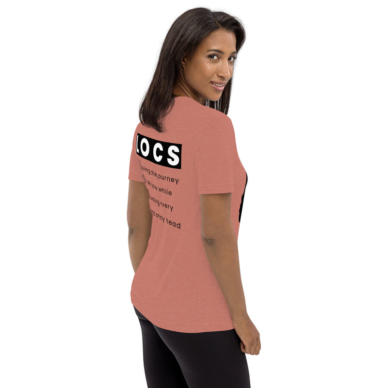 Black Women with Locs are Fine - Fitted Short sleeve t-shirt