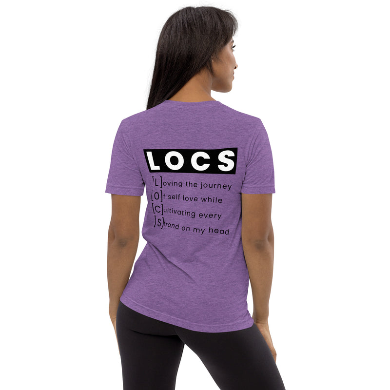 Black Women with Locs are Fine - Fitted Short sleeve t-shirt