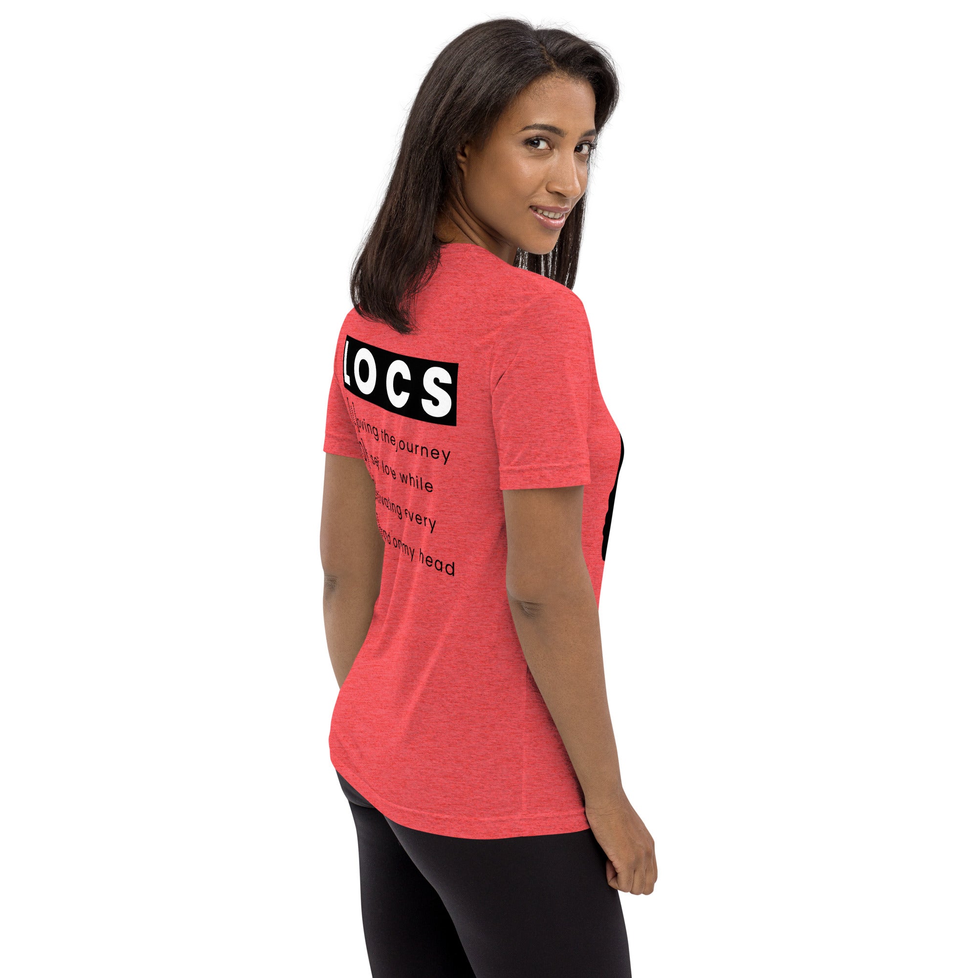 Black Women with Locs are Fine - Fitted Short sleeve t-shirt