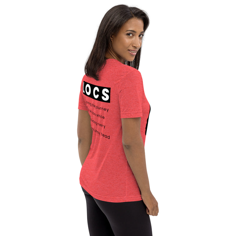 Black Women with Locs are Fine - Fitted Short sleeve t-shirt