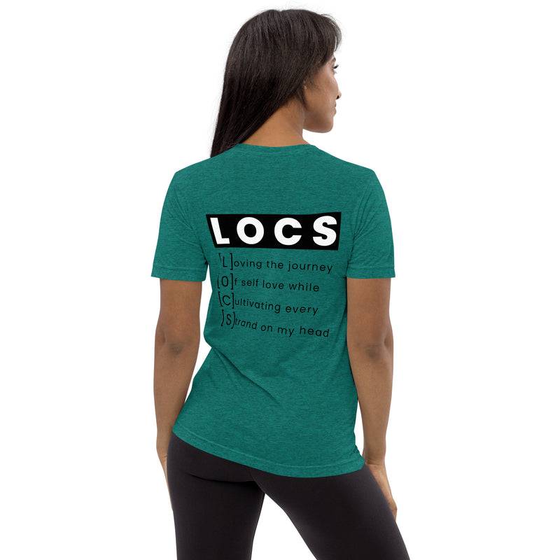 Black Women with Locs are Fine - Fitted Short sleeve t-shirt