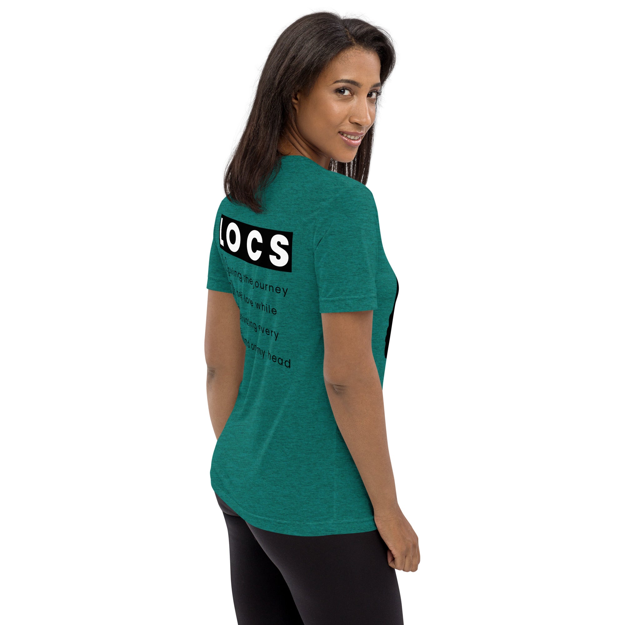 Black Women with Locs are Fine - Fitted Short sleeve t-shirt